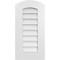 Ekena Millwork Arch Top Surface Mount PVC Gable Vent: Functional, w/ 3-1/2"W x 1"P Standard Frame, 14"W x 28"H GVPAR14X2801SF - alternate 1